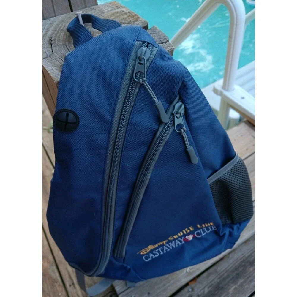 Disney Cruise Line Castaway Club Bag Over The Shoulder Backpack Style Embroidery